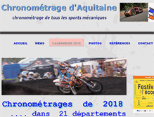 Tablet Screenshot of chronometrage-aquitaine.com